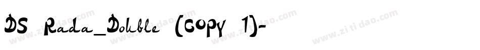 DS Rada_Double (COPY 1)字体转换